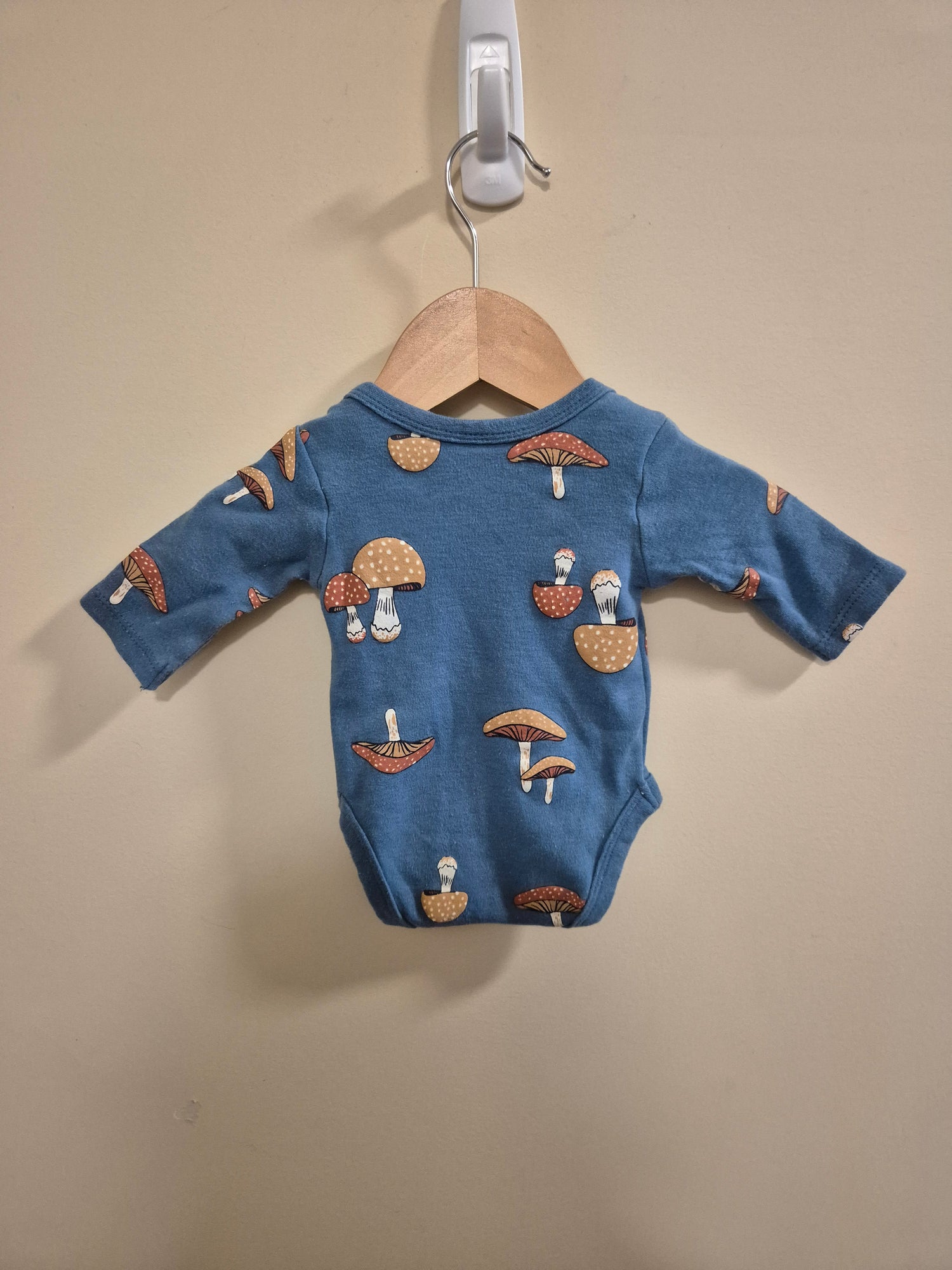 Baby Berry Mushroom Long Sleeve Bodysuit Size 0000