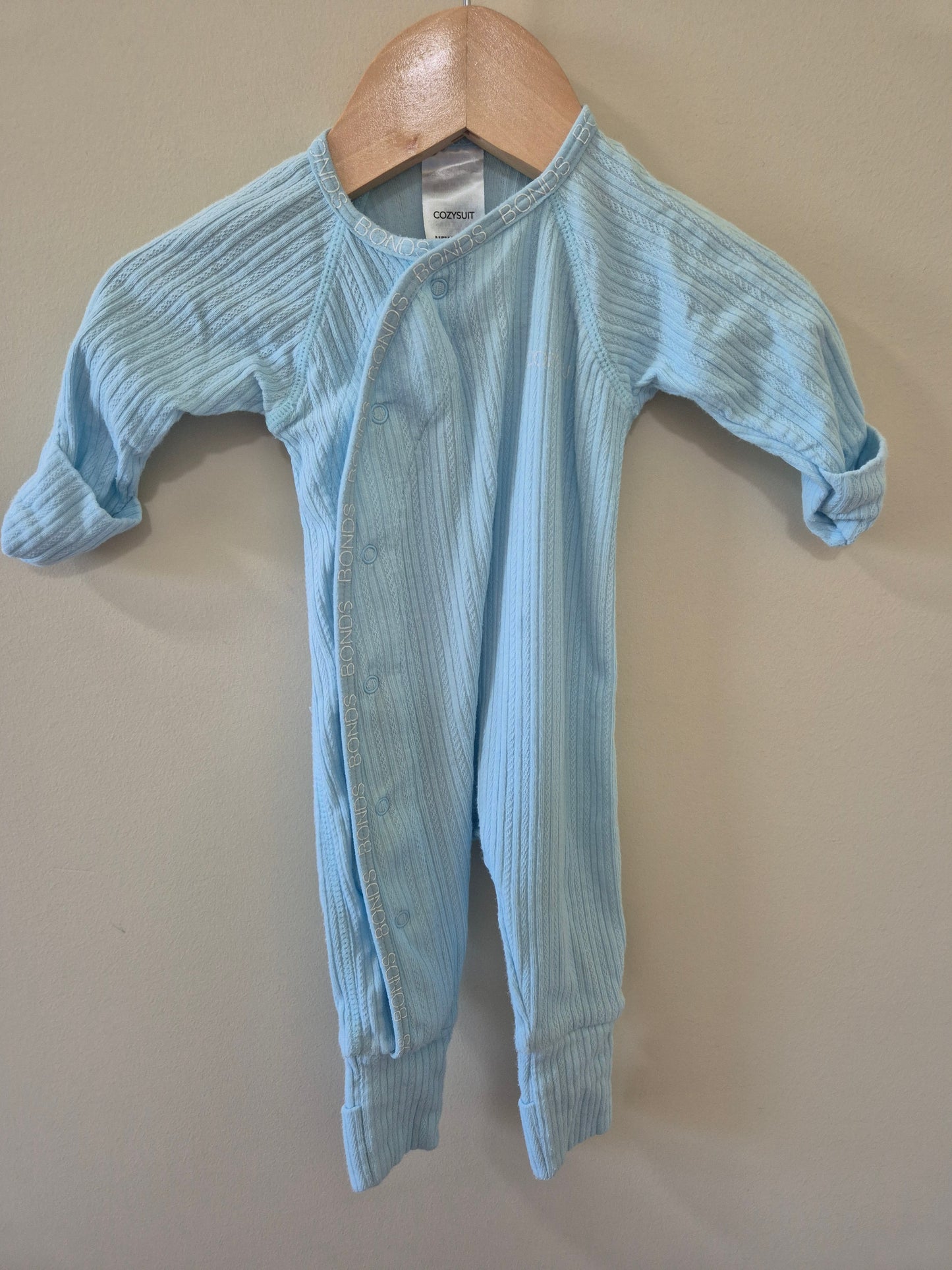 Newborn Light Blue Cozysuit 💙