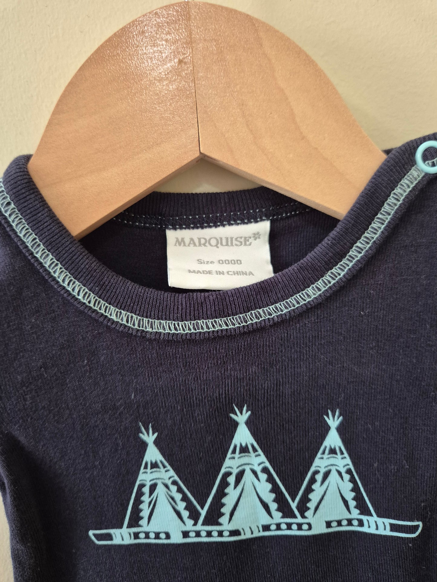 Marquise Navy Blue Newborn Shirt