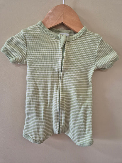 Baby Berry Striped Green Romper Size 000