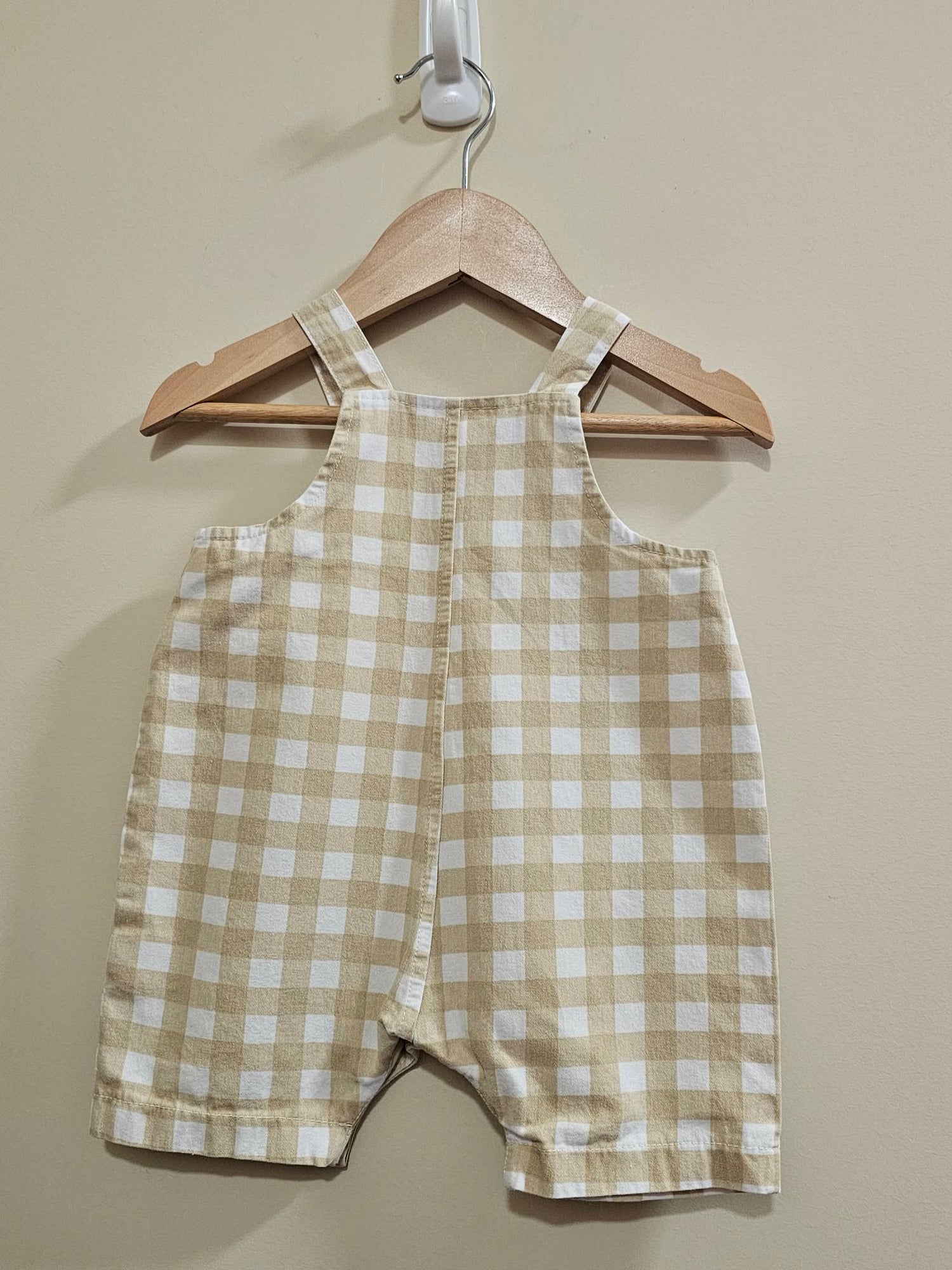 Mini Zali Gingham Overalls Size 0