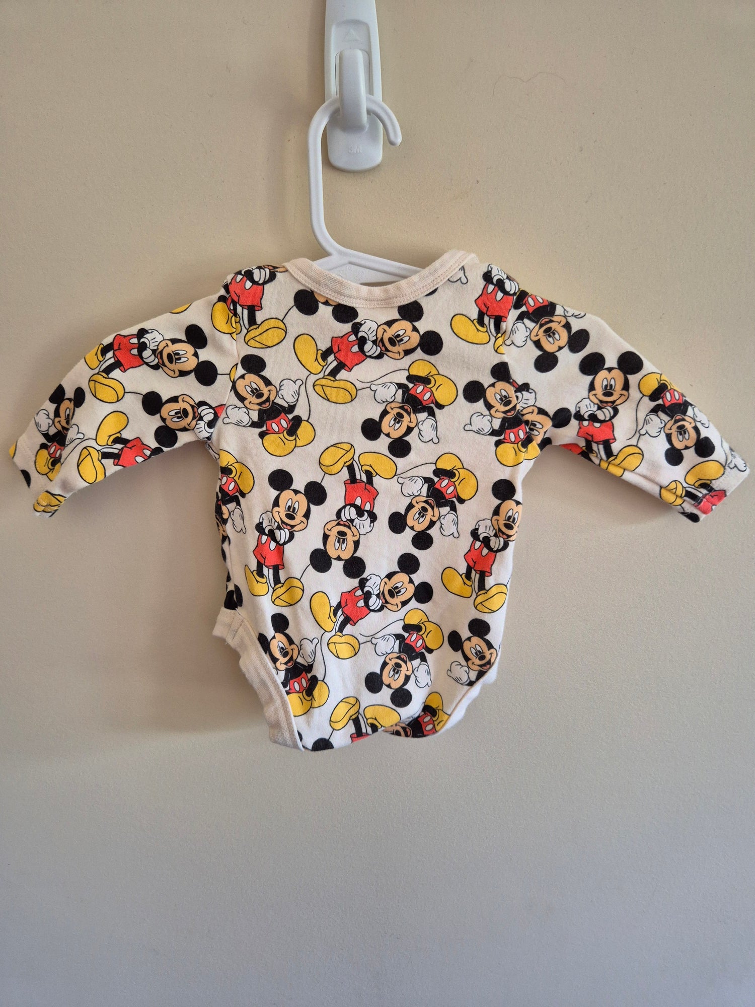 Mickey Mouse Long Sleeve Bodysuit Size 0000