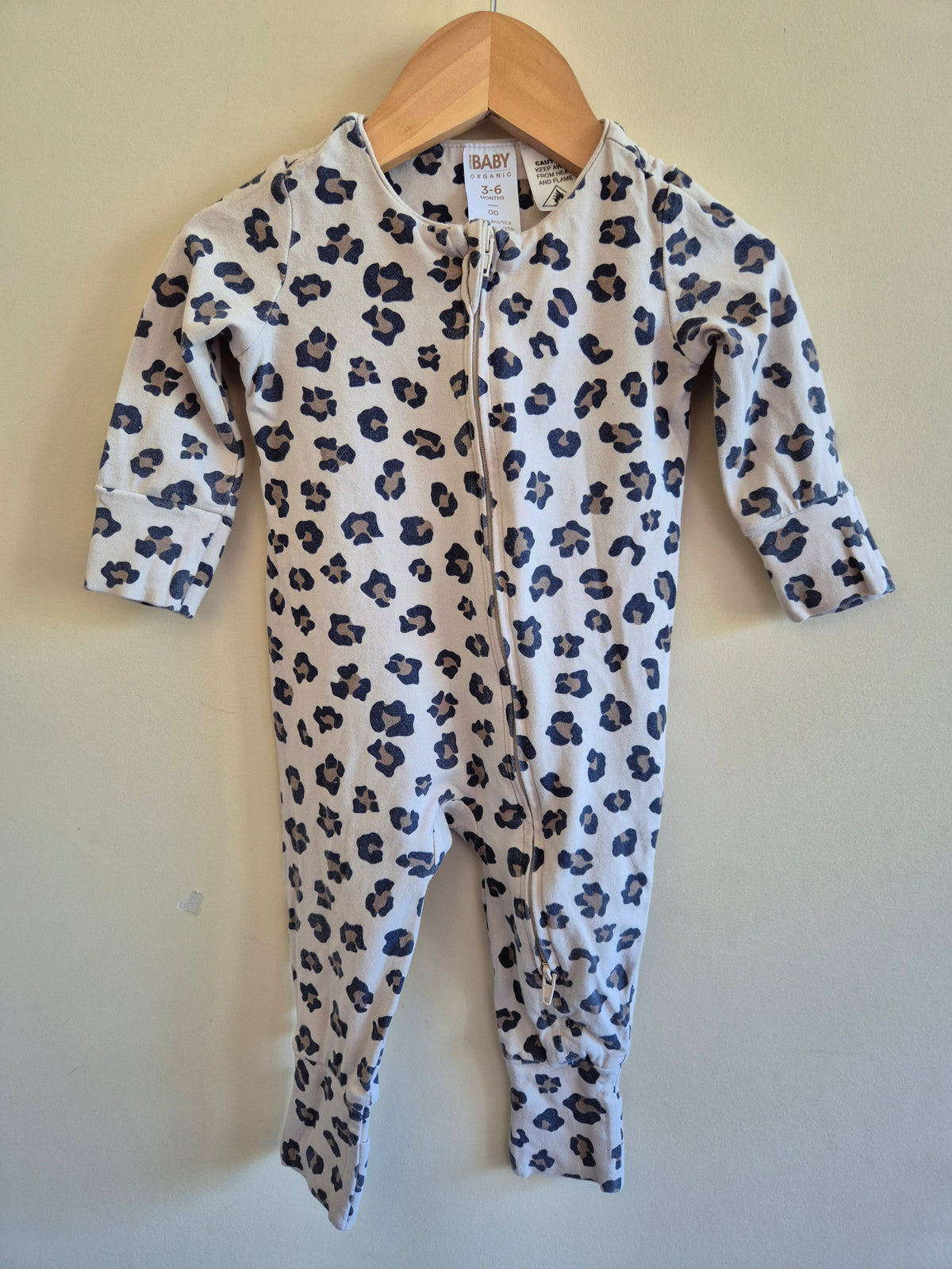 Cotton On Cheetah Print Onesie Size 00