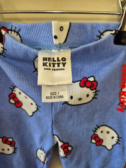 Hello Kitty Ribbed Long Pants Size 1