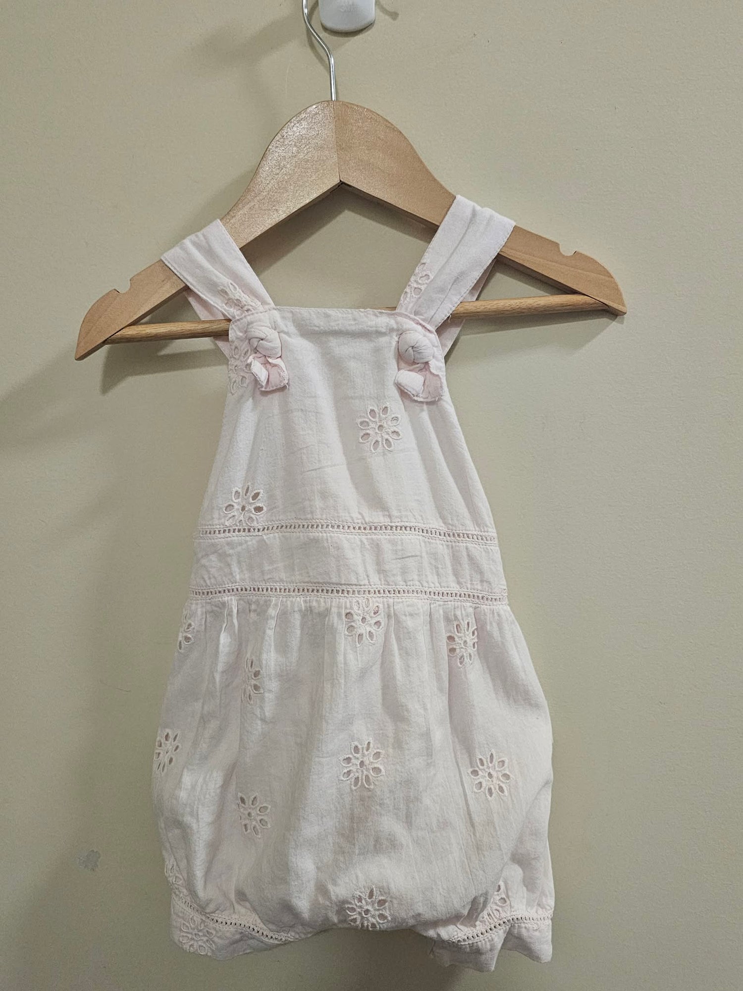 Jack & Milly Light Pink Overalls Size 00