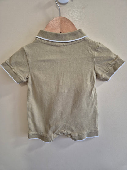 Baby Berry Polo Romper Size 0000