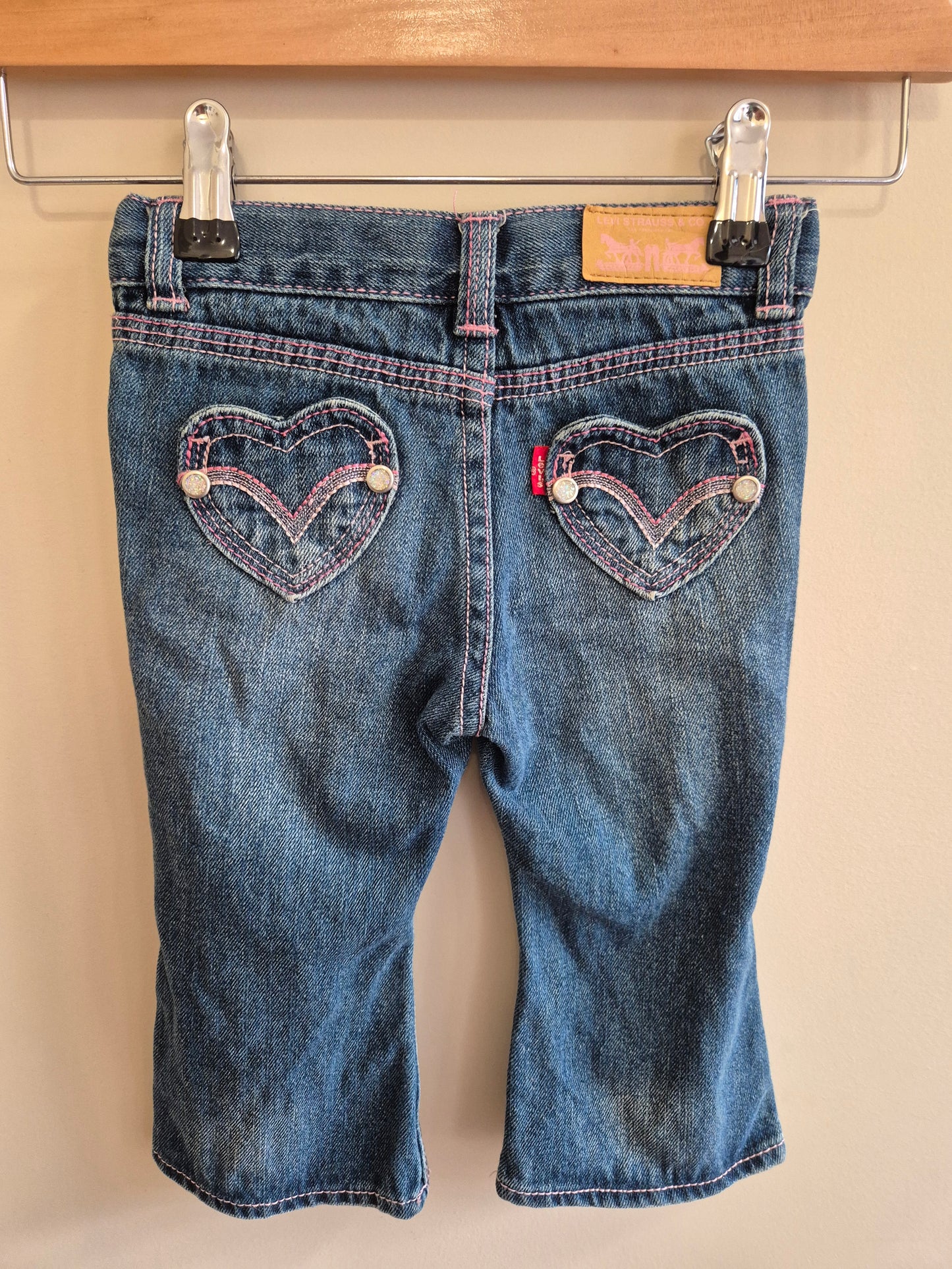 Levi Love Heart Denim Jeans Size 12months