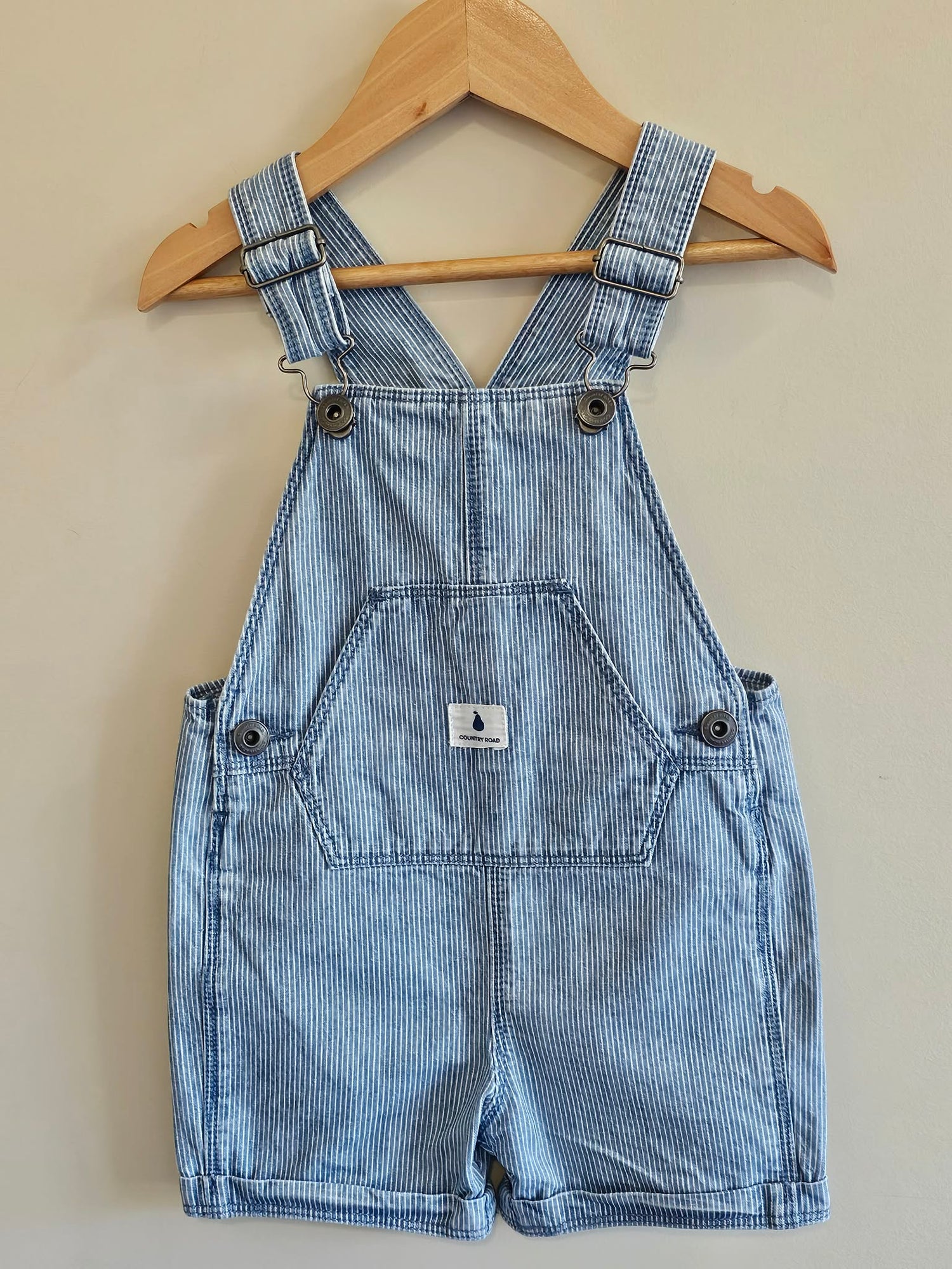 Country Road Striped Overalls Size 1