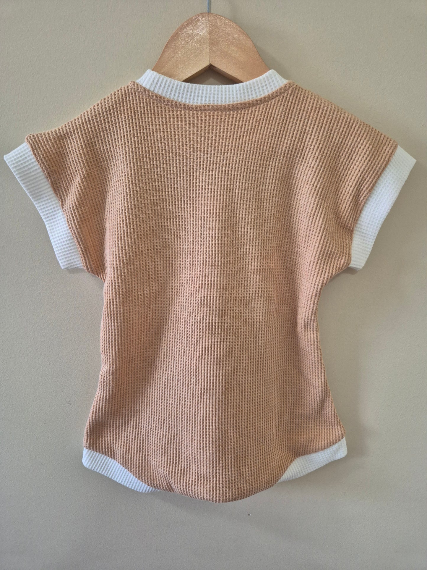 Mini Zali Waffle Romper - 00