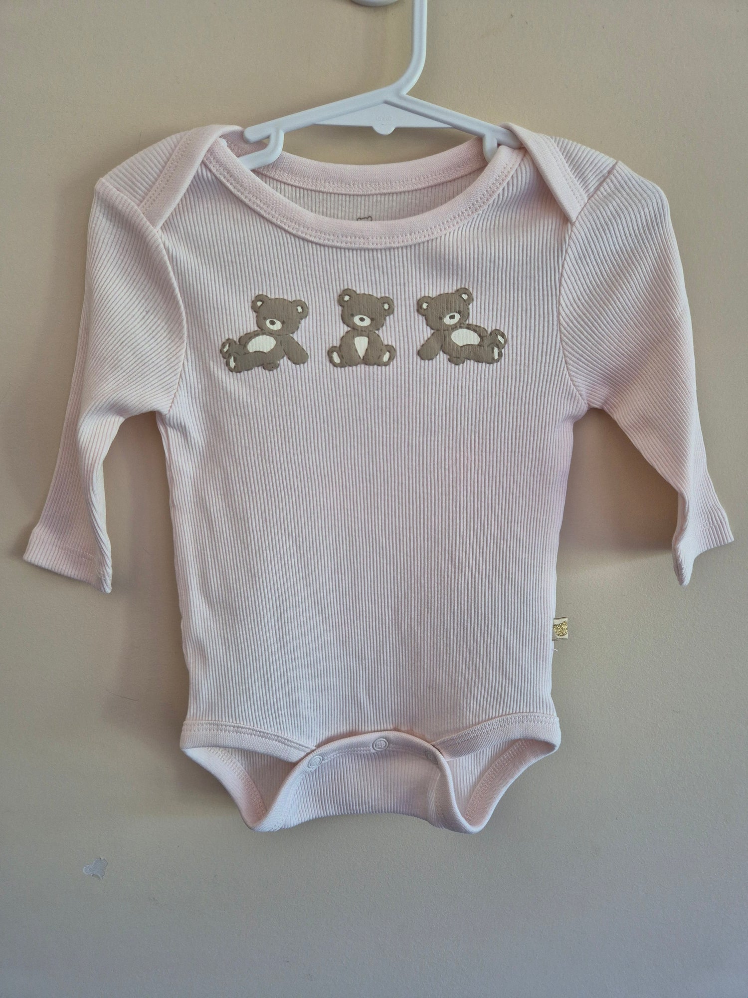 Piccolo Bambino Bear's Long Sleeve Bodysuit Size 000