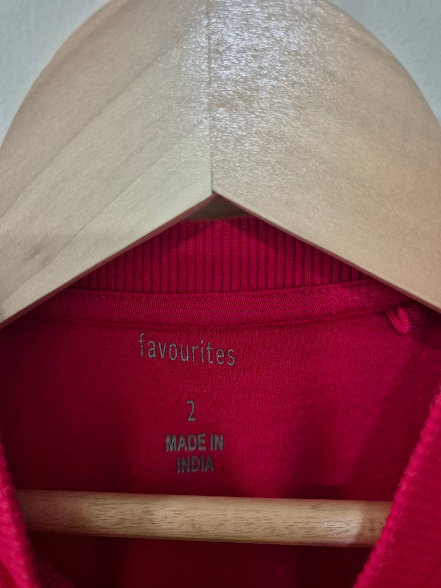 Red Basic Top Size 2