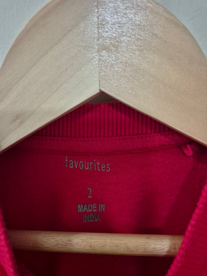 Red Basic Top Size 2