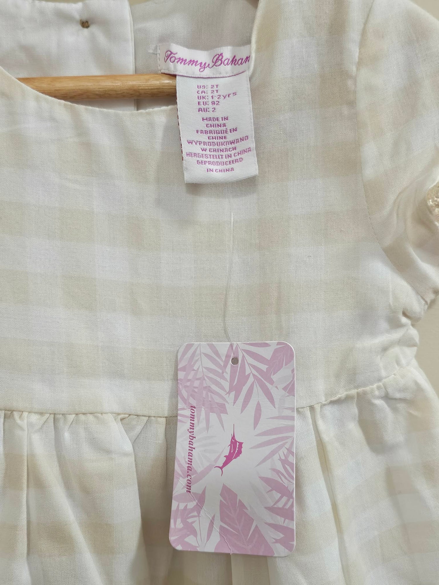BNWT Tommy Bahama Gingham Dress Size 2