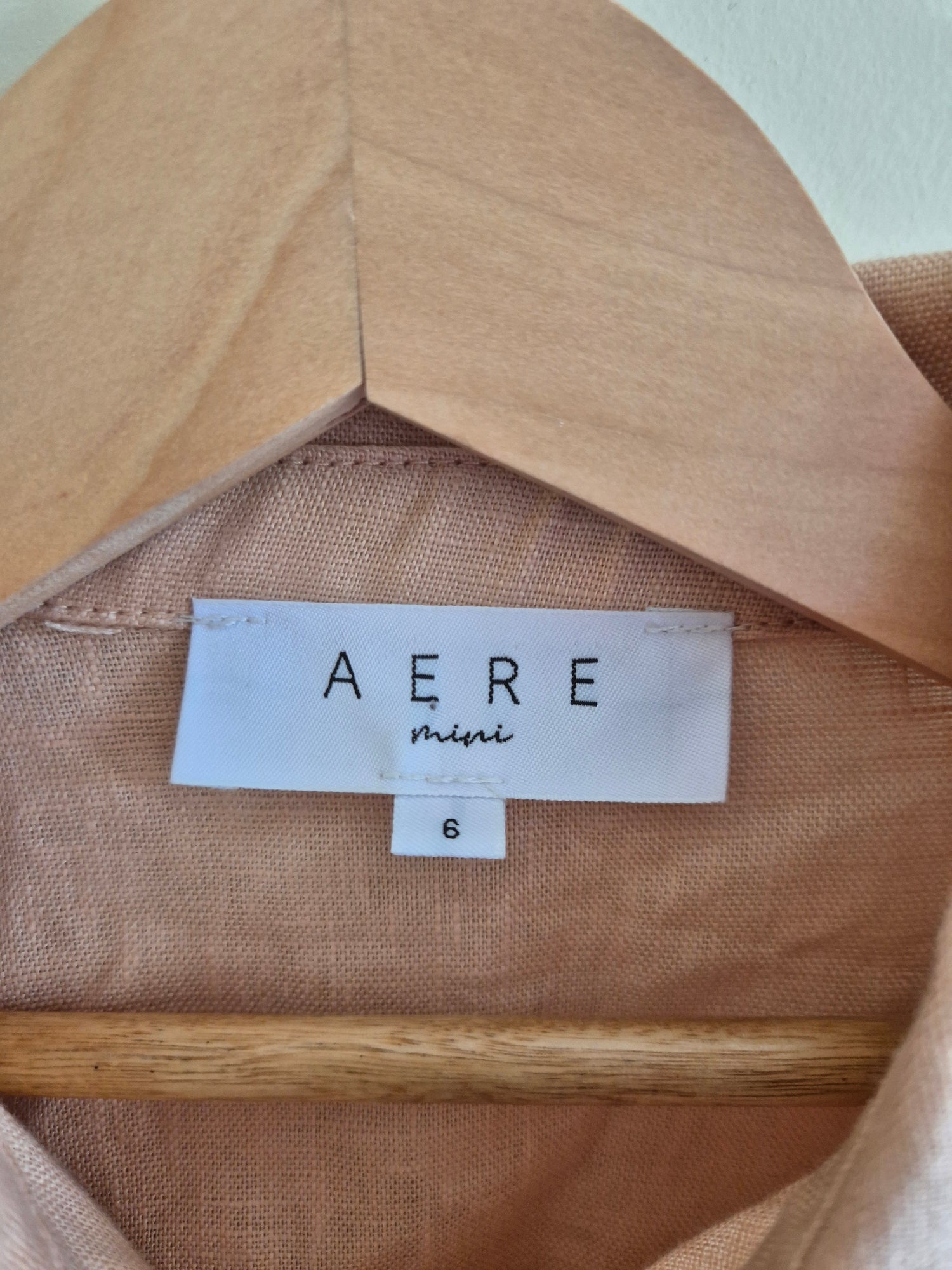 Aere Mini Linen Jumpsuit Size 6