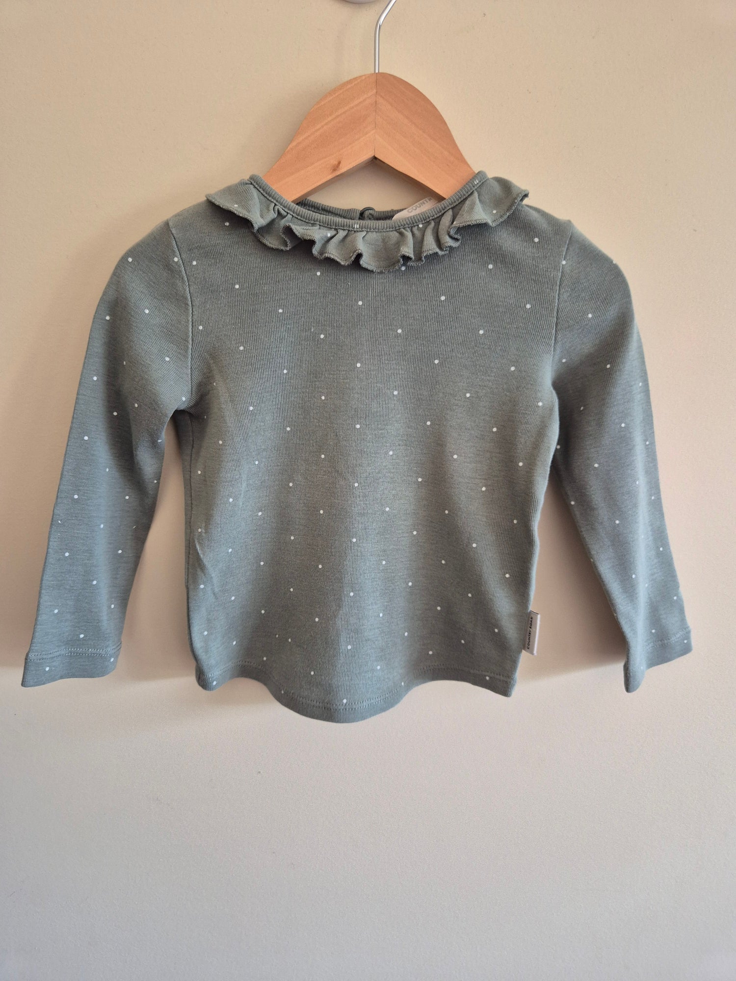 Country Road Long Sleeve Poka Dot Shirt Size 1