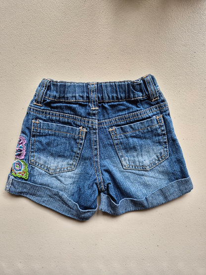 GapKids Denim Butterfly Shorts Size 2