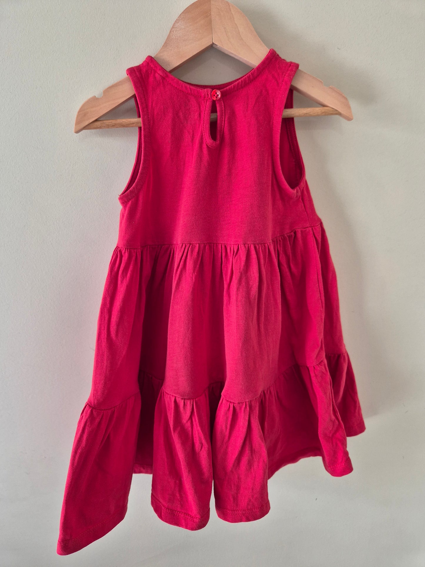 Red Organic Cotton Size 1 Dress