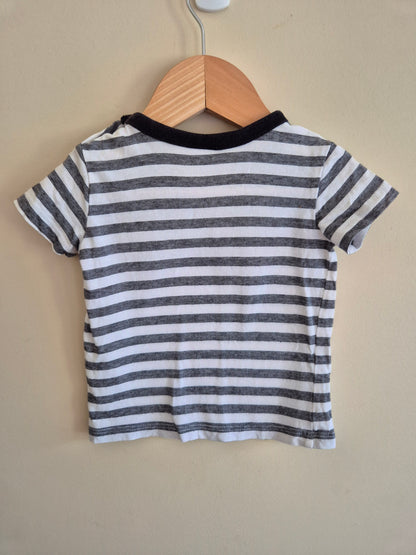 Dymples Basic Striped T-Shirt Size 00