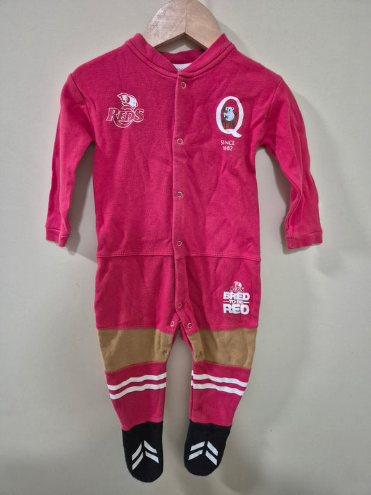 REDS Rugby Onesie Size 0