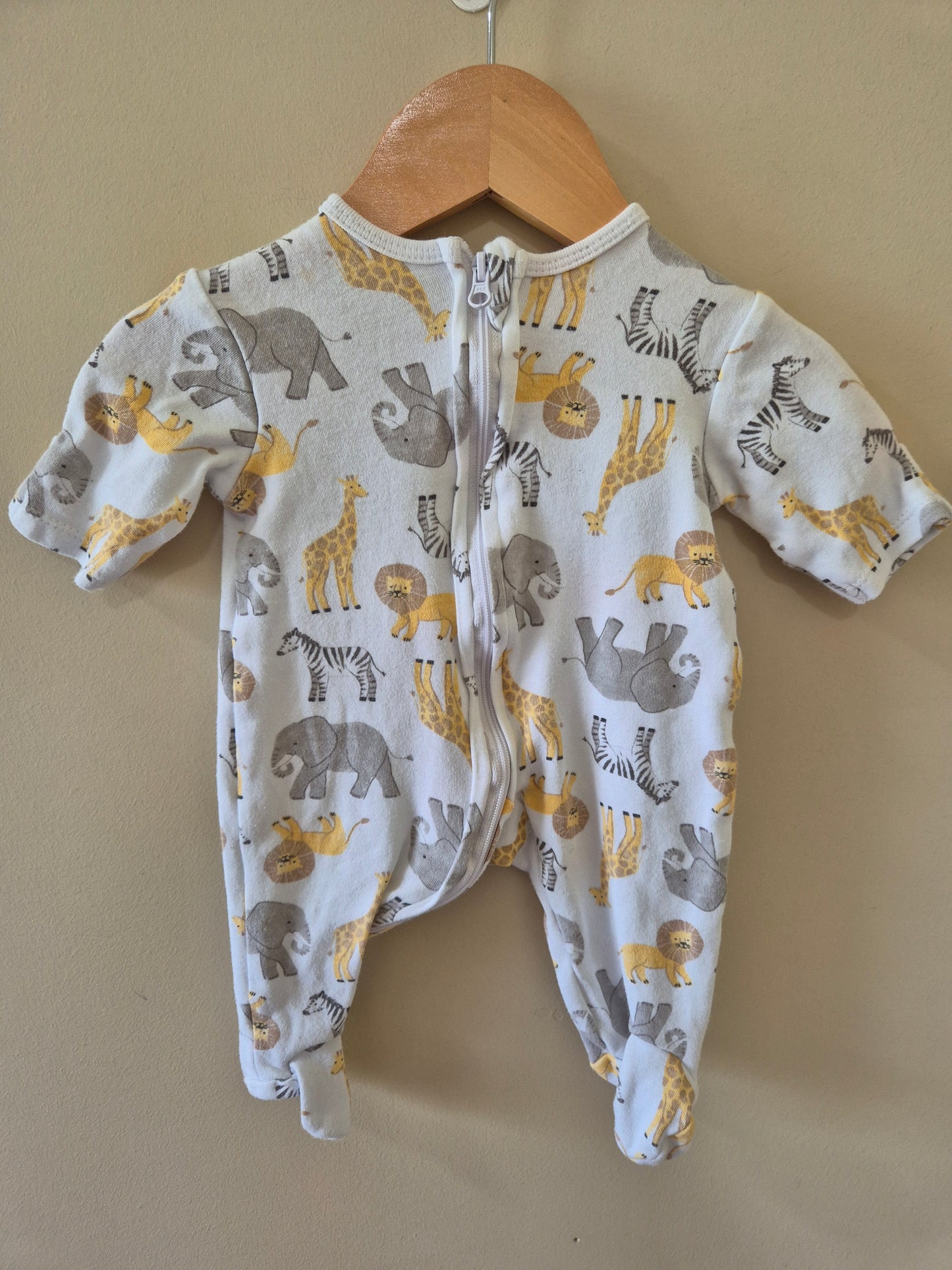 Dymples Safari Newborn Onesie