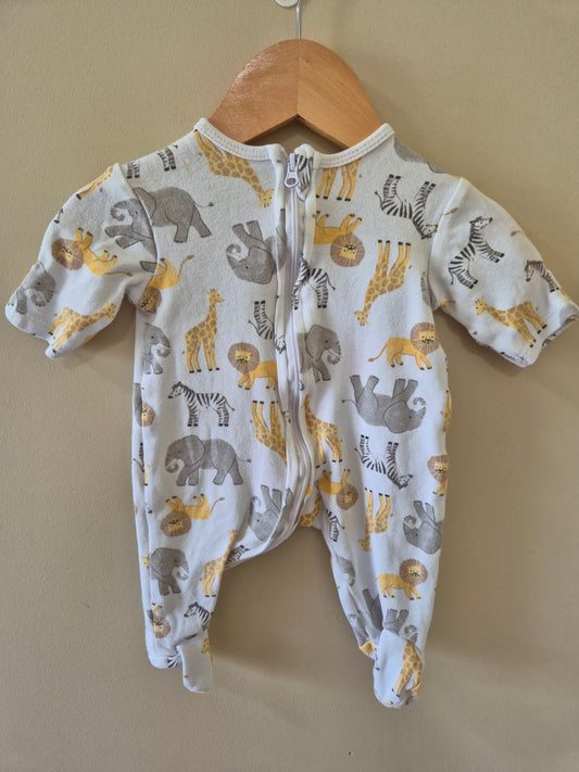 Dymples Safari Newborn Onesie
