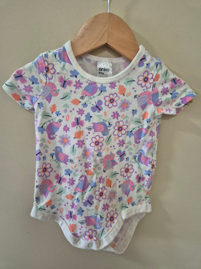 Anko Floral Bodysuit Size 00