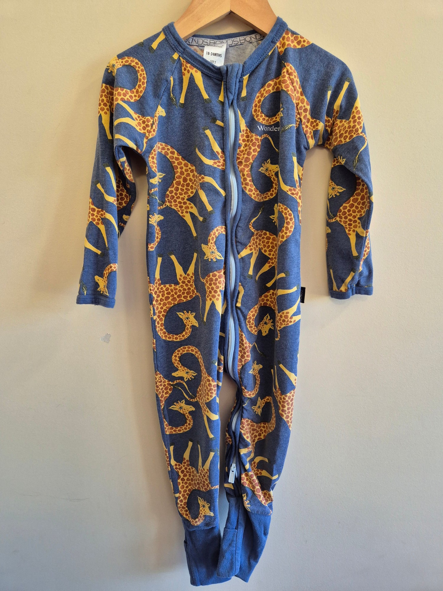 Bonds Giraffe Print Wondersuit Size 2