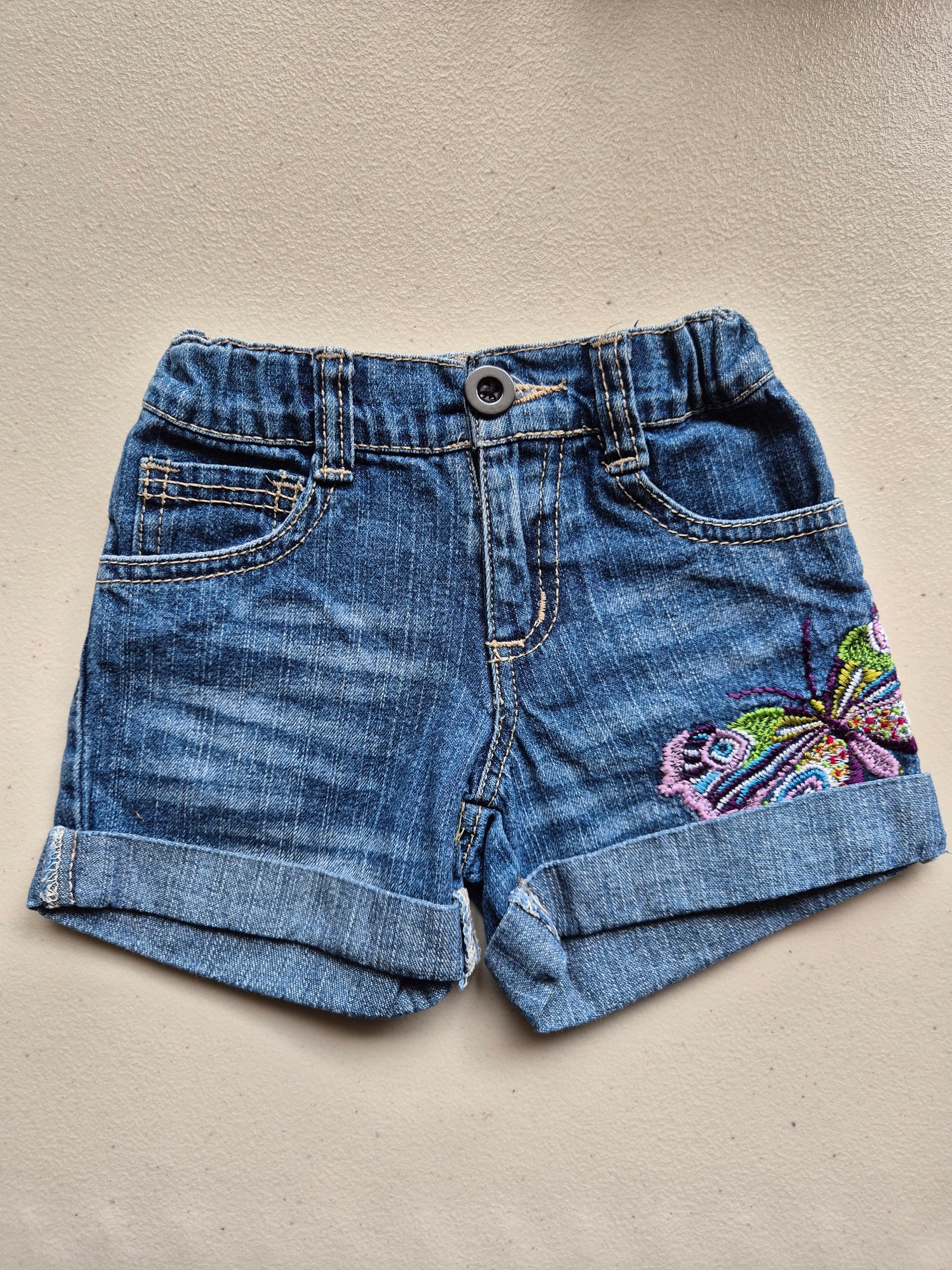 GapKids Denim Butterfly Shorts Size 2