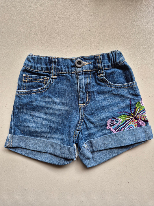 GapKids Denim Butterfly Shorts Size 2
