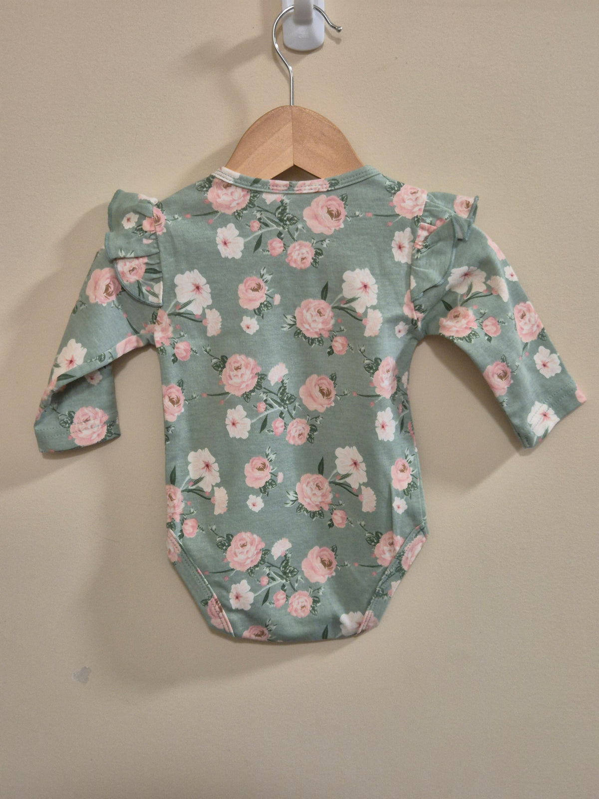 Ollies Place Floral Long Sleeve Bodysuit Size 000