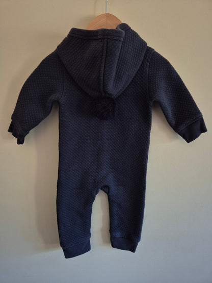 Country Road Quilted Navy Onesie Size 00