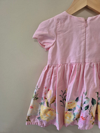 Origami Pink Petal Dress - Size 0