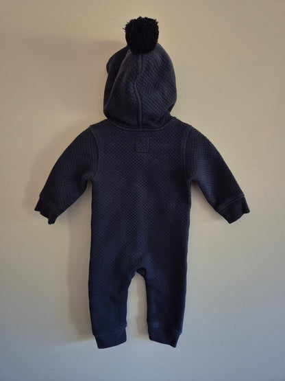 Country Road Quilted Navy Onesie Size 00
