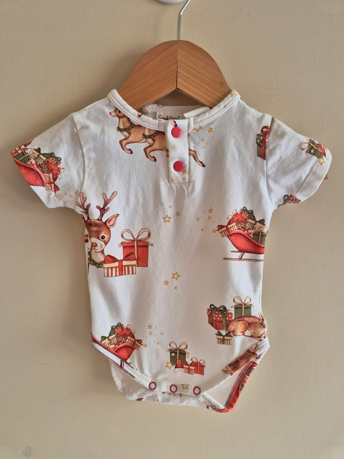 Snuggle Hunny Christmas Bodysuit Size 000