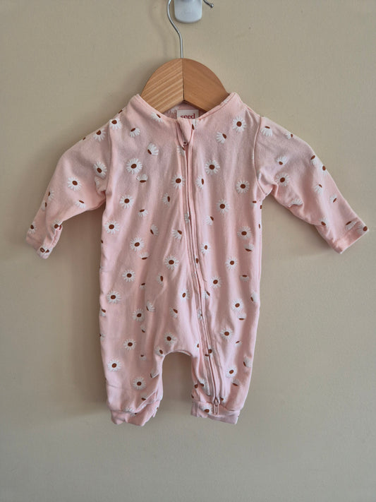 Seed Heritage Floral Pink Onesie Size 0000