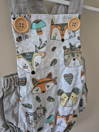 Overalls 🦊 - Size 0-3 months