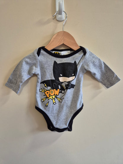Batman Long Sleeve Bodysuit Size 000