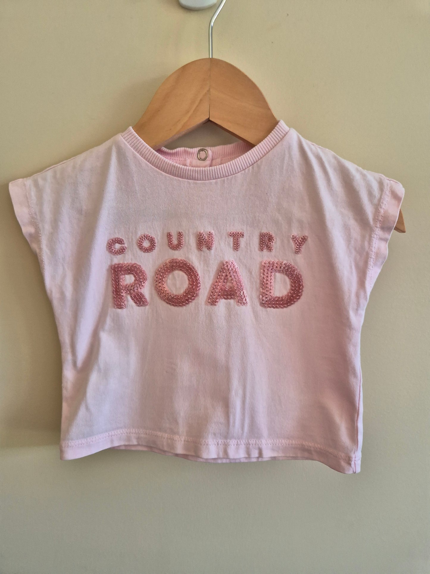 Country Road Pink Sequin Shirt Size 00