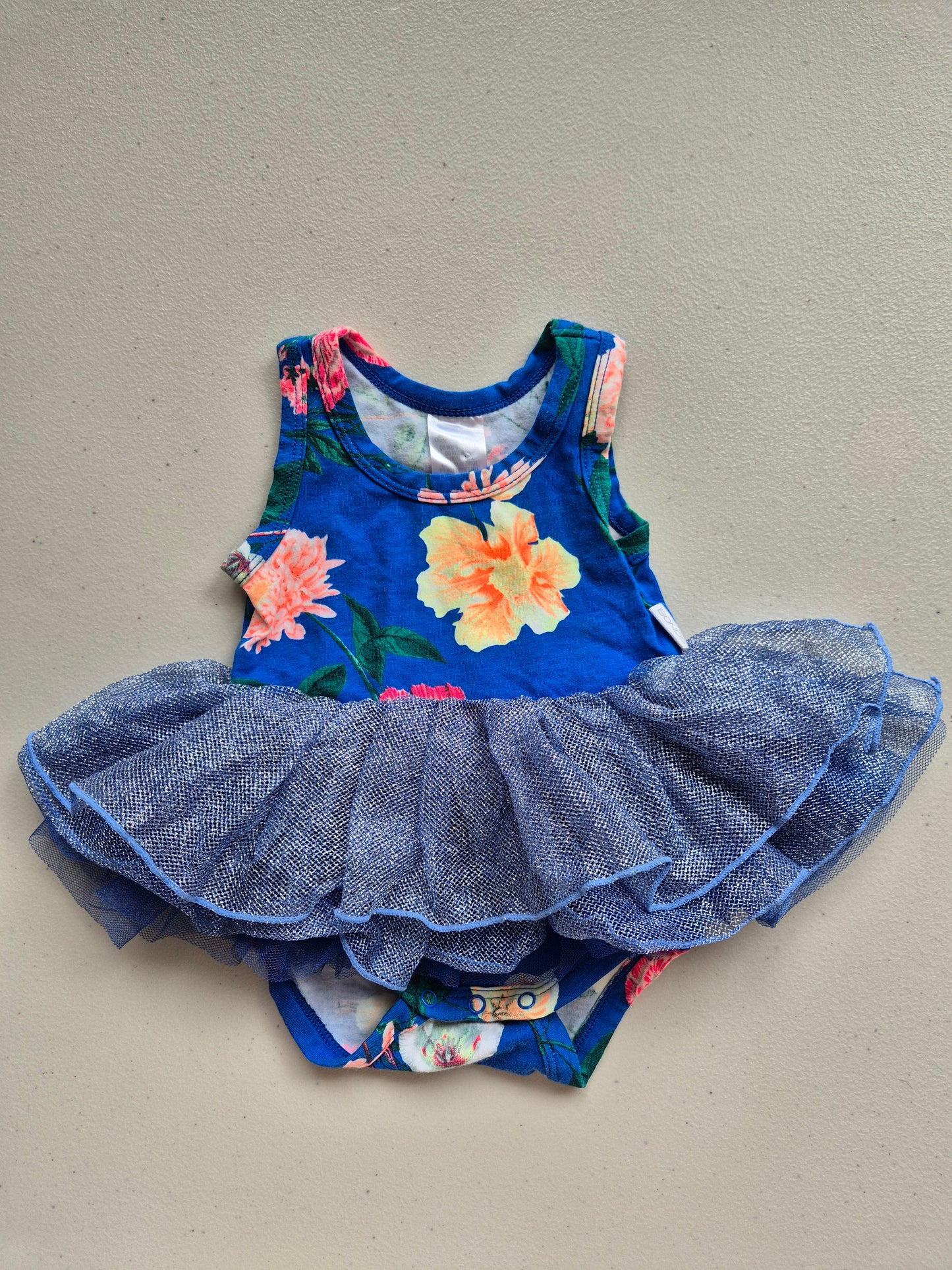 Bonds Floral Bodysuit Tutu Dress Size 000