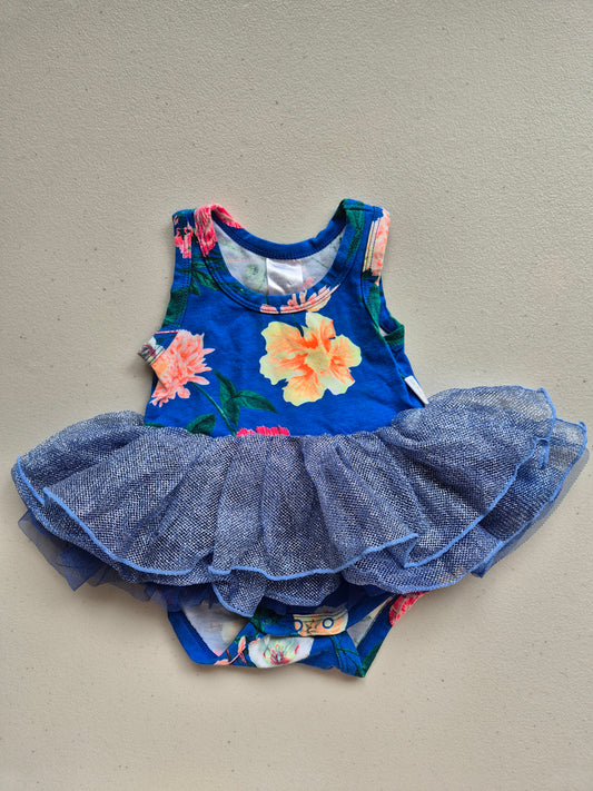 Bonds Floral Bodysuit Tutu Dress Size 000