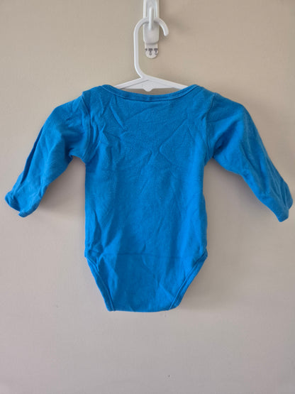 Superman Long Sleeve Bodysuit Size 0