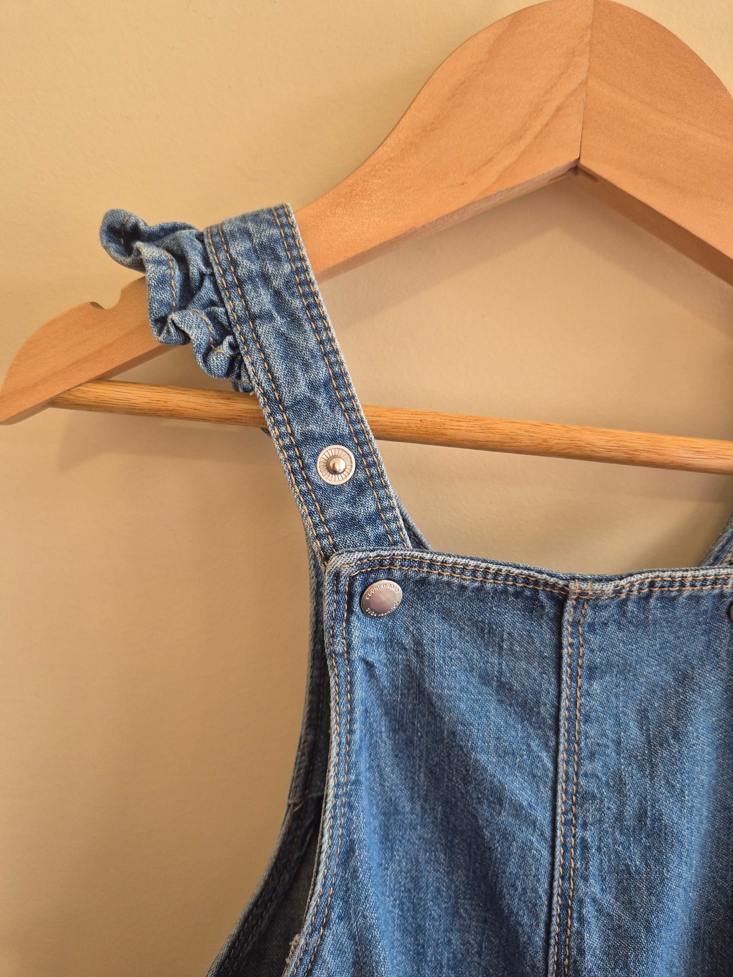 Country Road Denim Heart Overalls Size 0