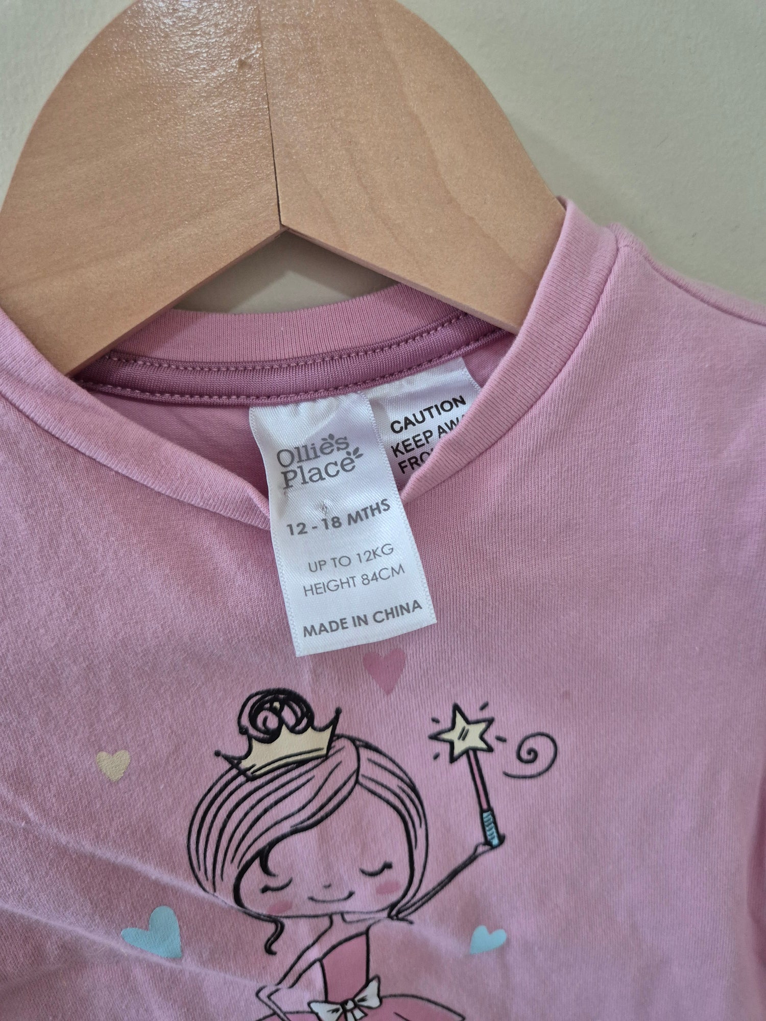 Ollies Place Ballerina Long Sleeve Top Size 1