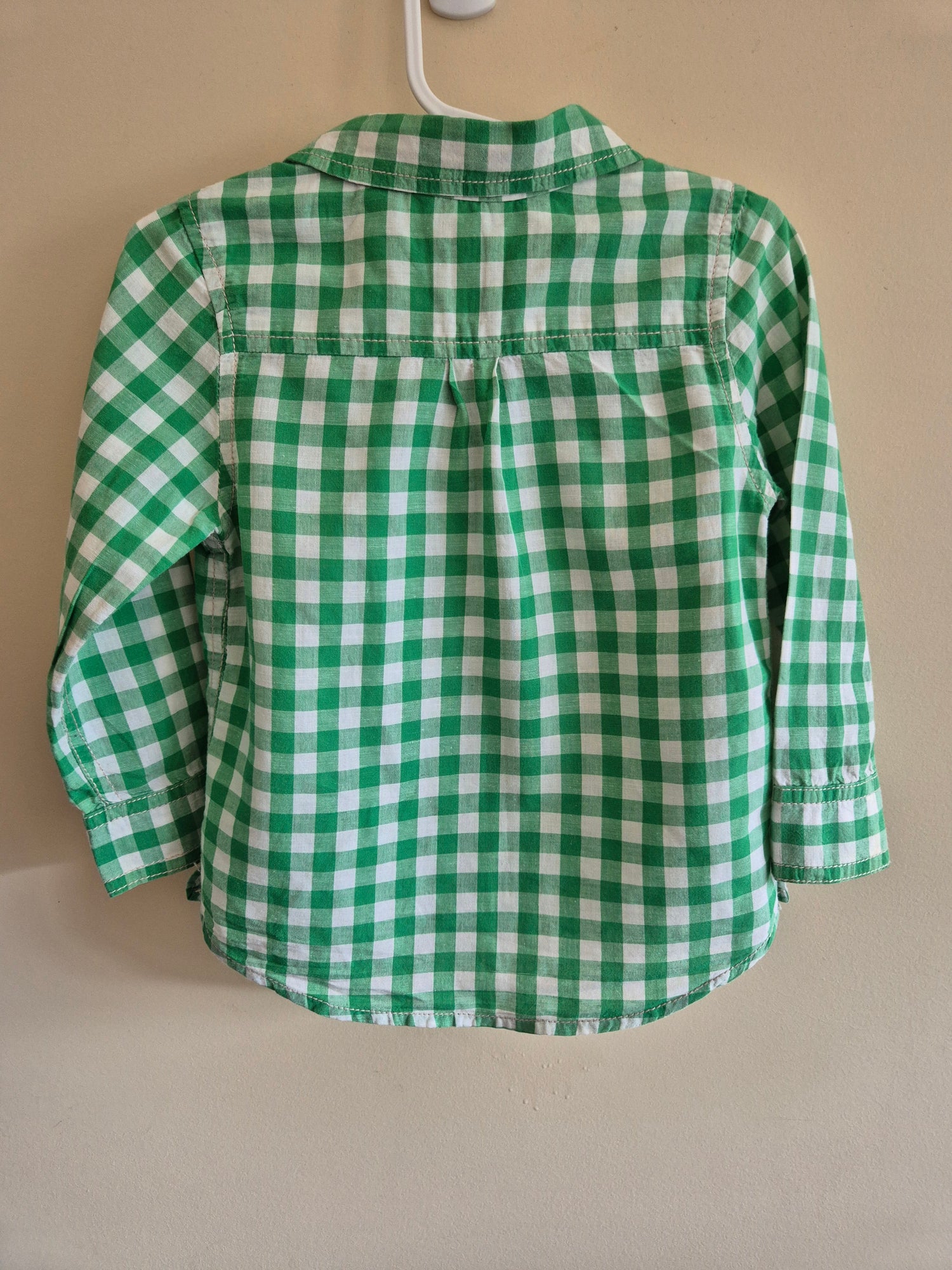 Country Road Plaid Green Button Up Shirt Size 2
