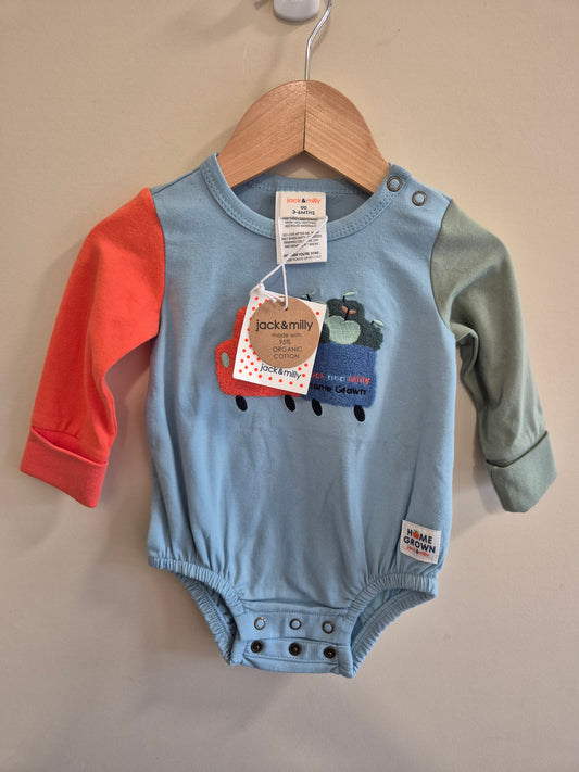 BNWT Jack & Milly Long Sleeve Bodysuit Size 00