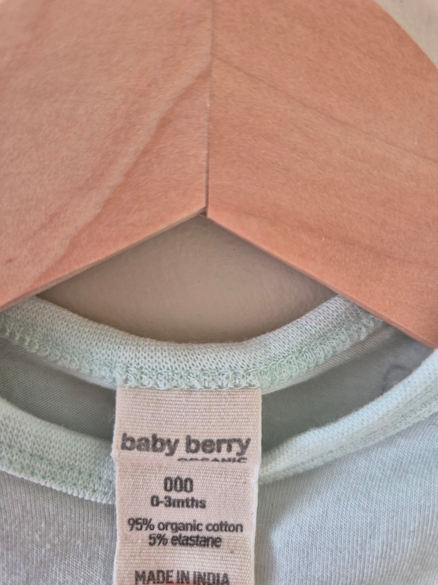 Baby Berry Organic Cotton Bodysuit Size 000