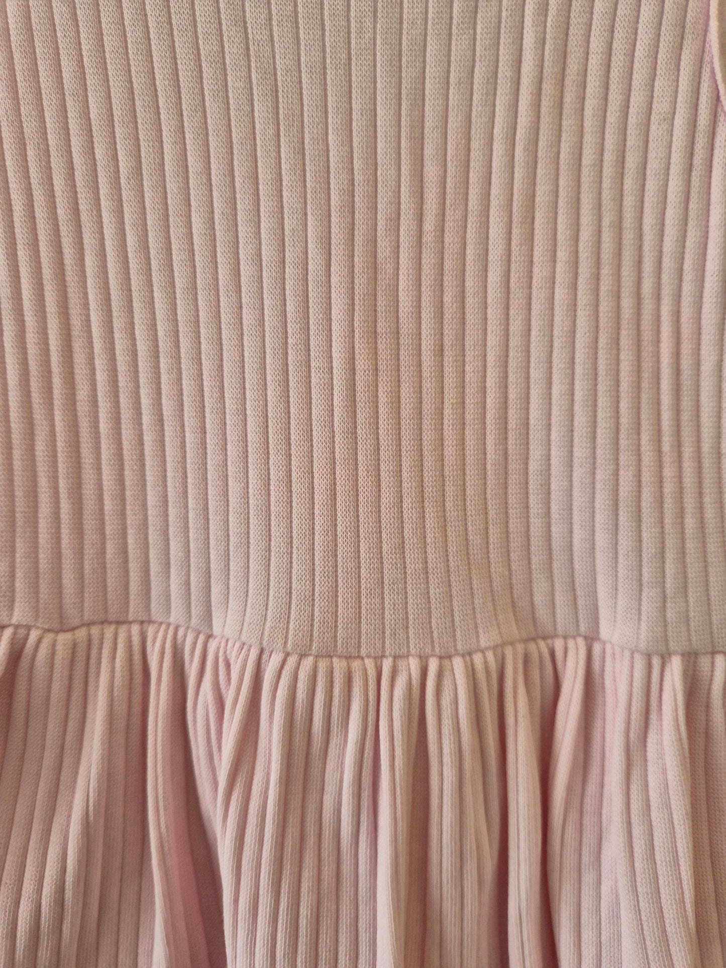 Dymples Pink Ribbed Singlet Bodysuit Dress Size 1