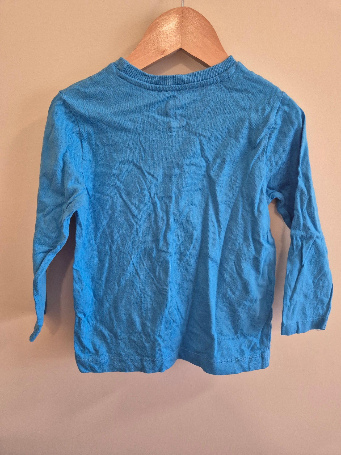 Basic Blue Long Sleeve Shirt Size 2