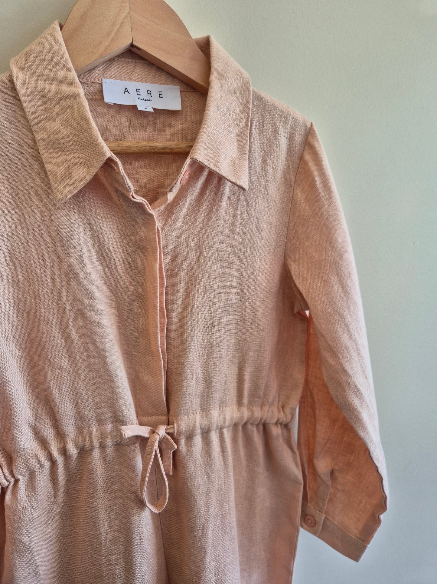 Aere Mini Linen Jumpsuit Size 6