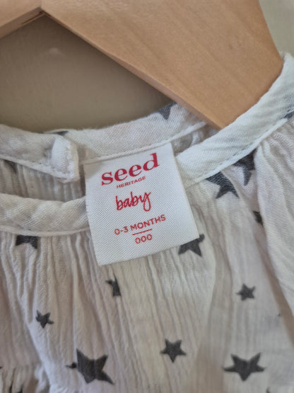 Seed Star Linen Top - Size 000